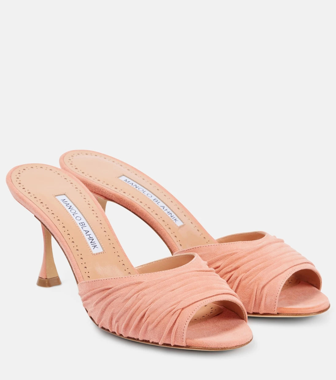 Manolo Blahnik - حذاء المول Pirua 70 من الشمواه