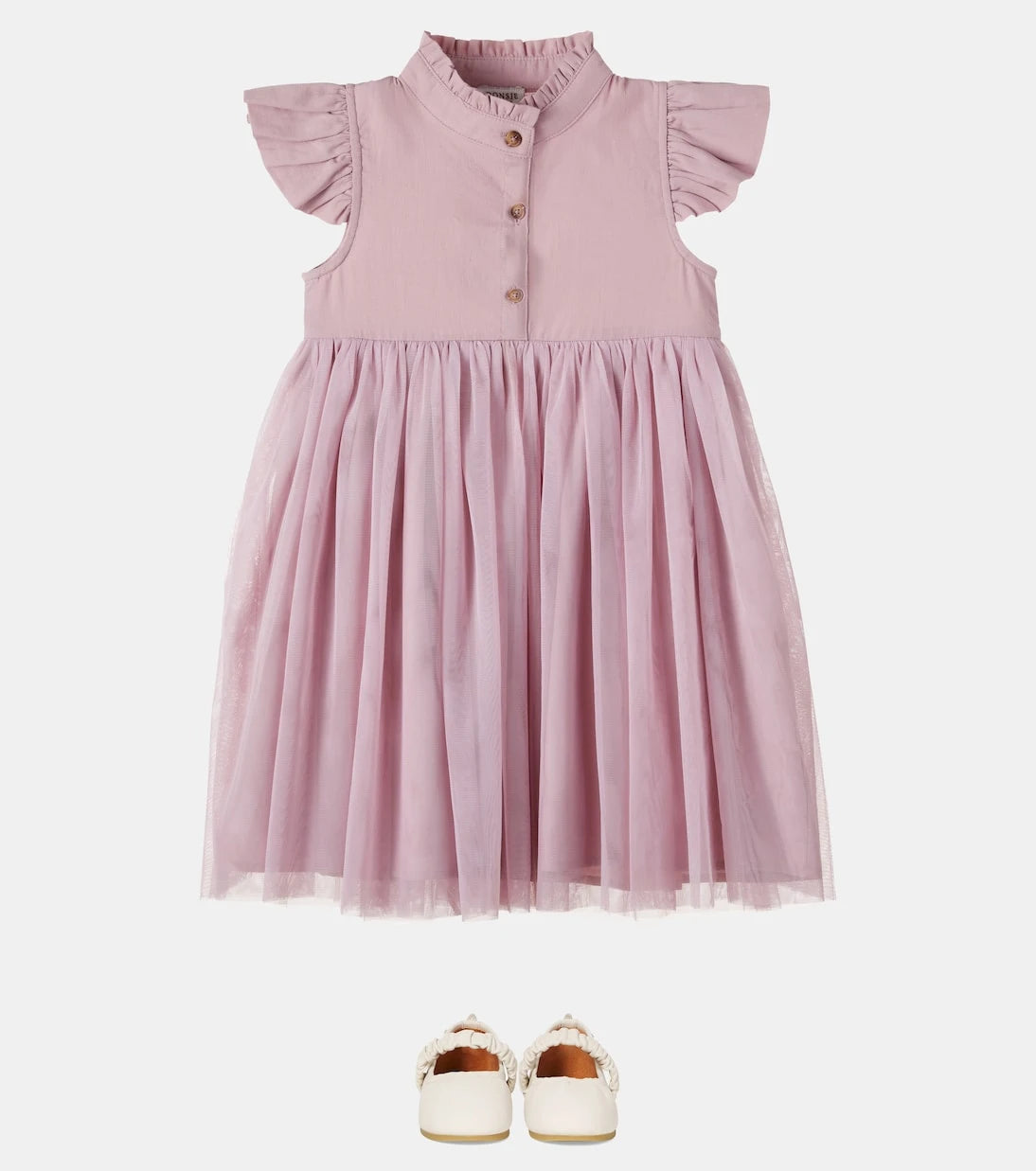 Donsje - Fleurance paneled cotton and tulle dress