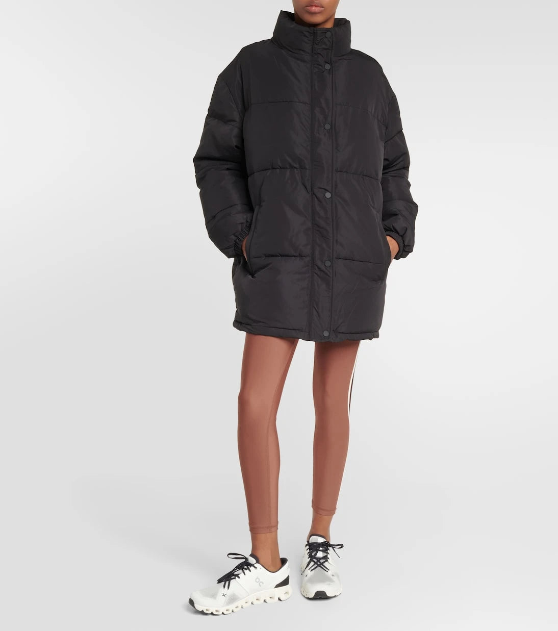 The Upside - Rocky belted puffer jacket