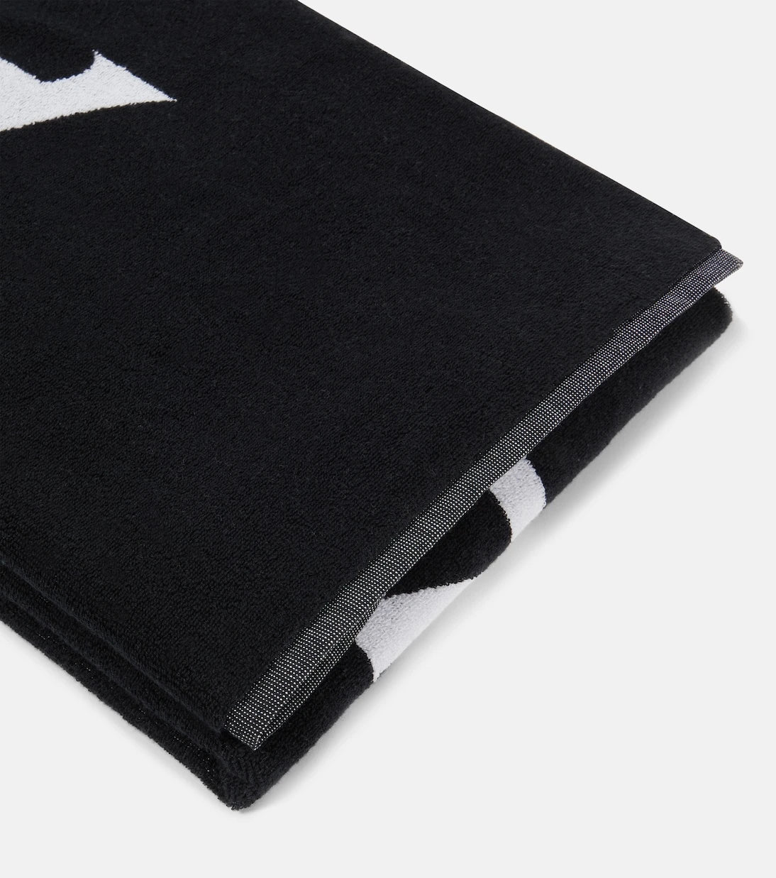 Alaïa - Logo jacquard cotton beach towel