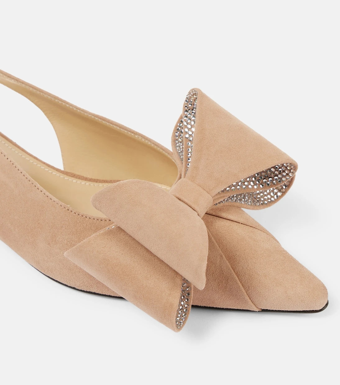Mach & Mach - Le Cadeau suede slingback flats