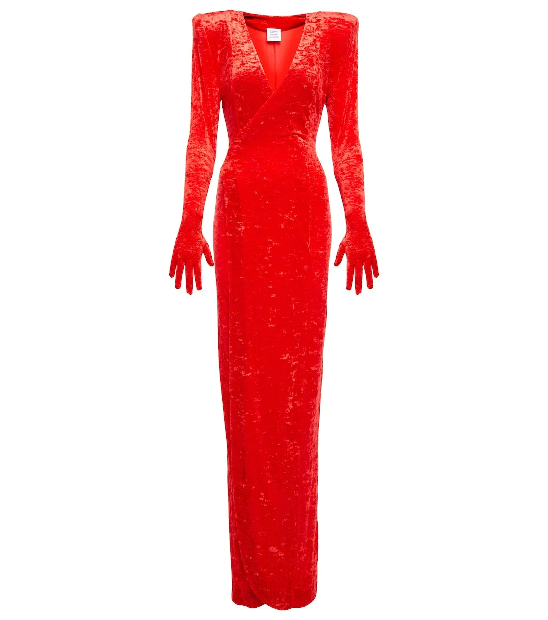 Vetements - Wrap velvet maxi dress