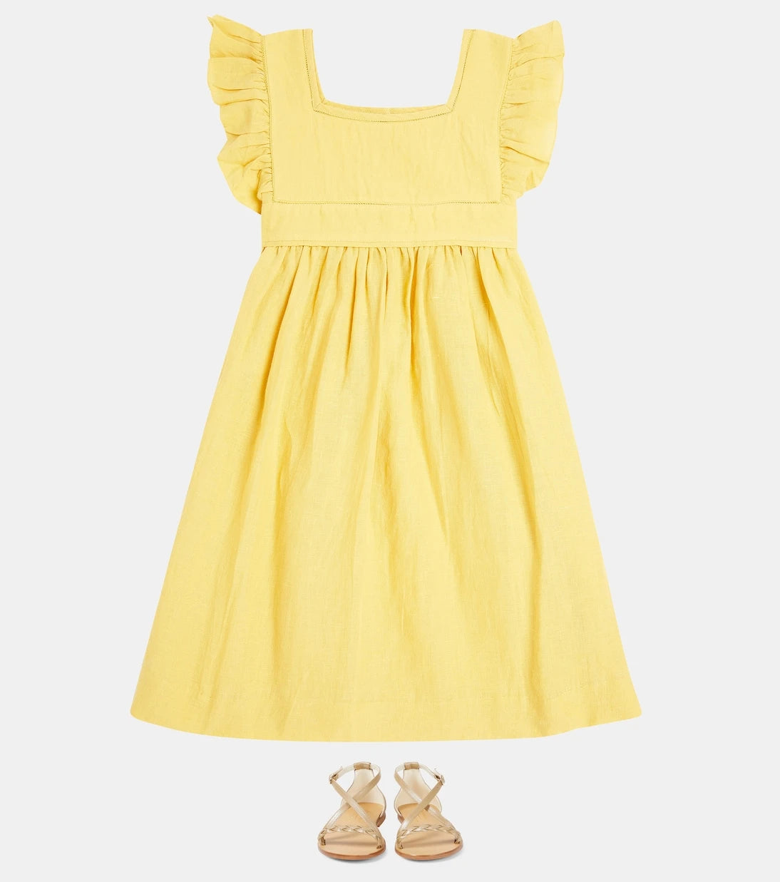 Bonpoint - Cassiopee gathered cotton dress