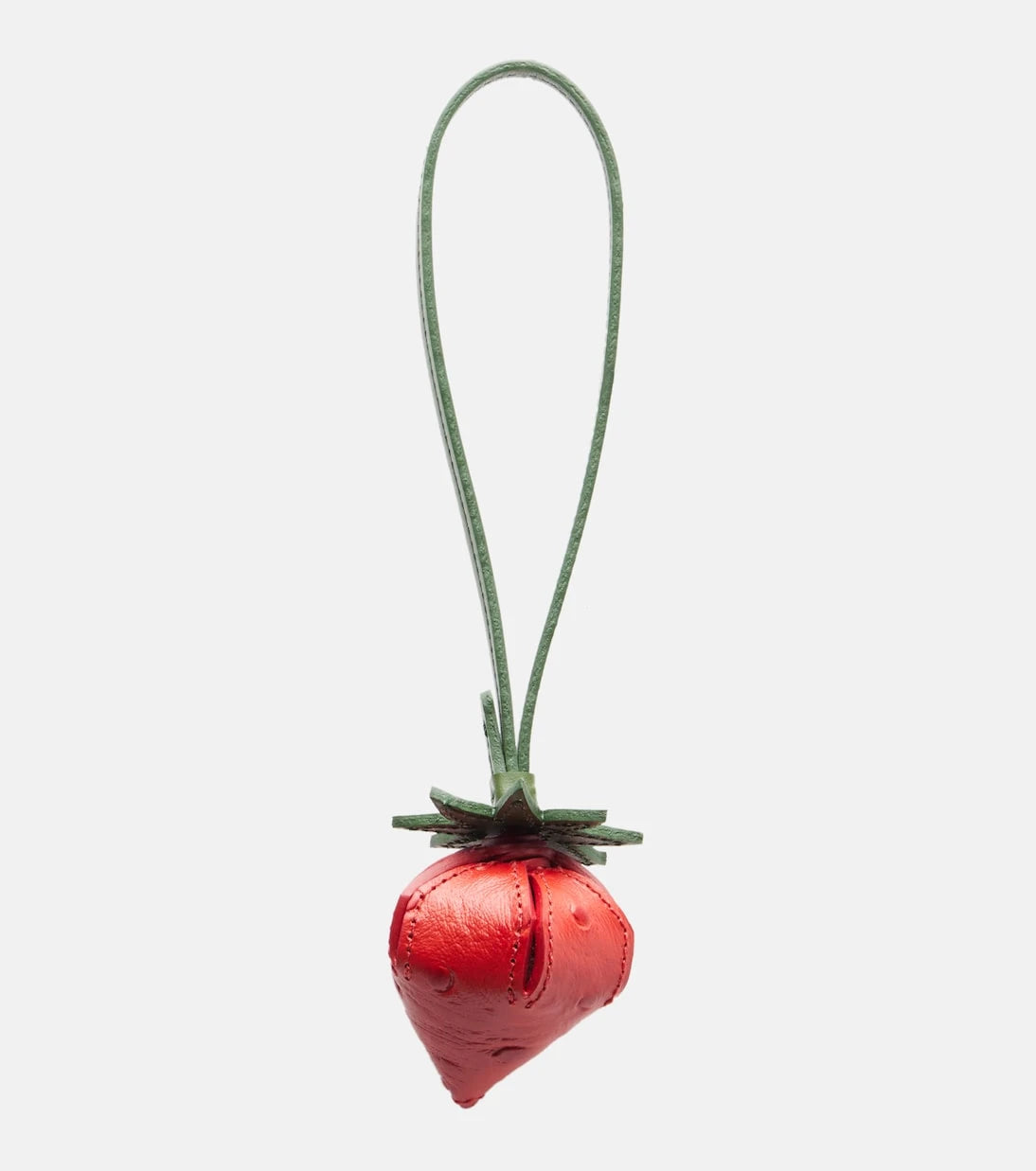 Jacquemus - La Fraise Small embossed leather bag charm