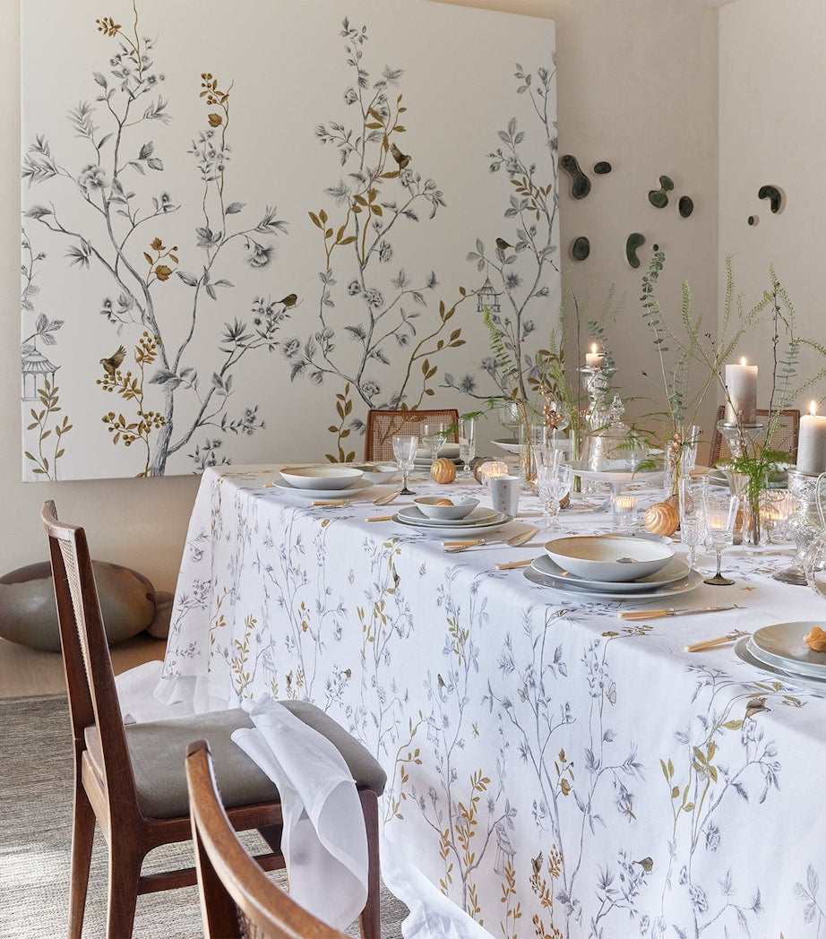 Linen Botanical Tablecloth (170cm x 320cm)