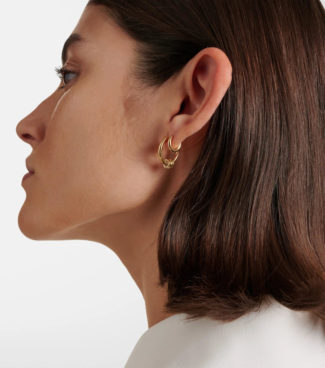 Spinelli Kilcollin - Mini Microhoop 18kt yellow gold single earring