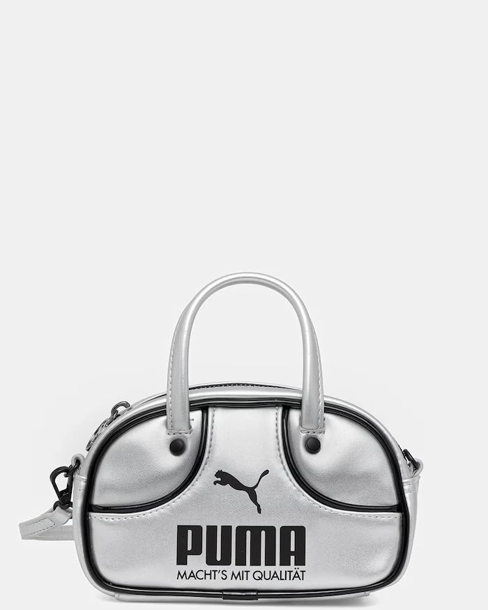 Puma чанта crossbody дамска от имитация на кожа 1976 Metallic Micro Grip