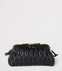 Matelassé Leather Clutch Bag
