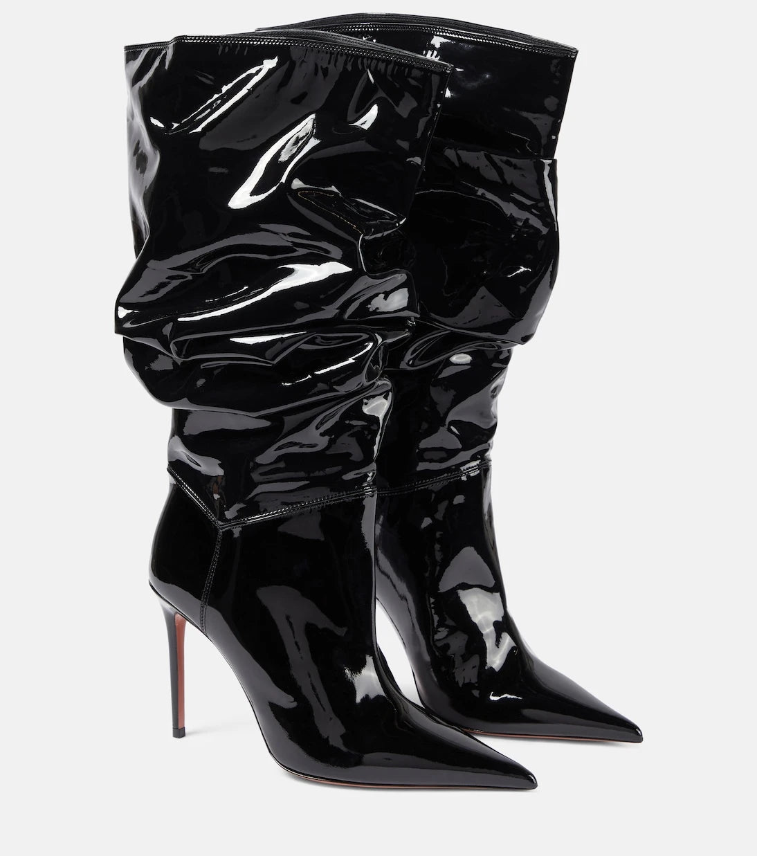 Amina Muaddi - Jahleel 95 latex ankle boots