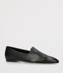 Aeyde Black Leather Vanna Loafers