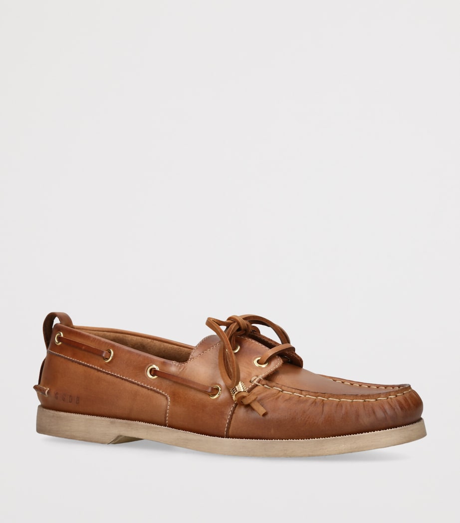 Golden Goose Leather Boat Shoes