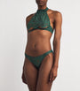 Lace Overlay Isara Halterneck Bra DEEP GREEN