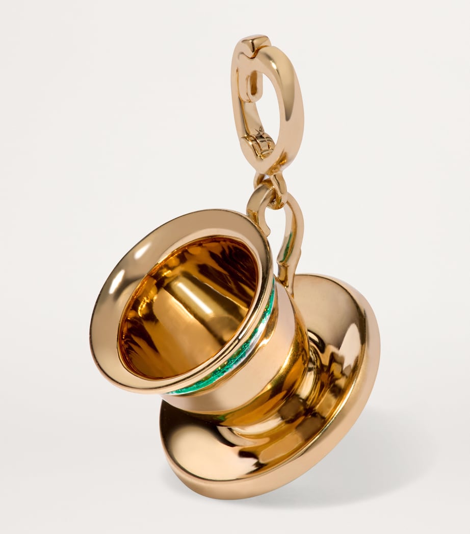 Annoushka x Harrods Yellow Gold and Tsavorite My Life in Charms Teacup Charm