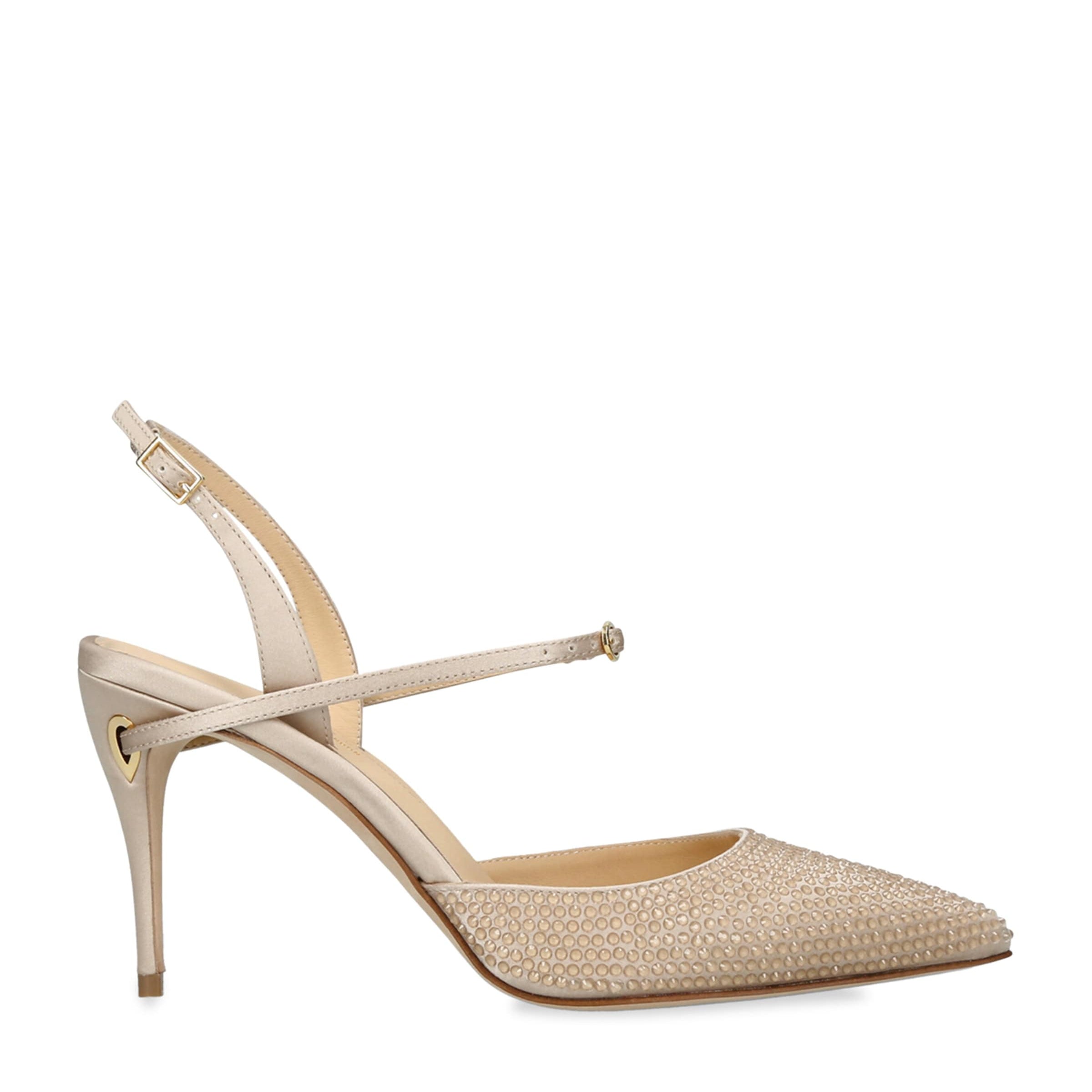 Jennifer Chamandi Embellished Vittorio Slingback Pumps 85