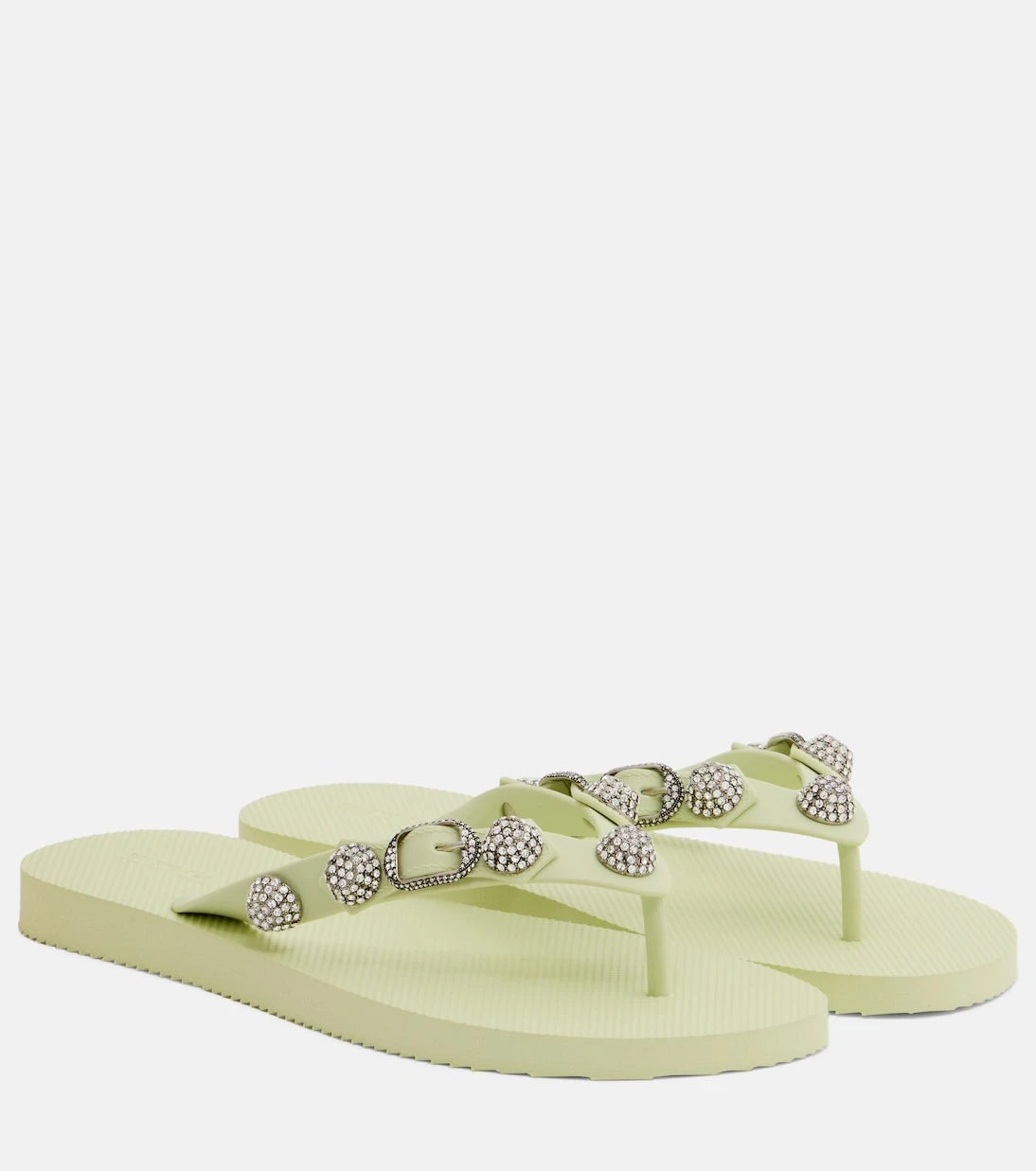 Balenciaga - Cagole embellished thong sandals