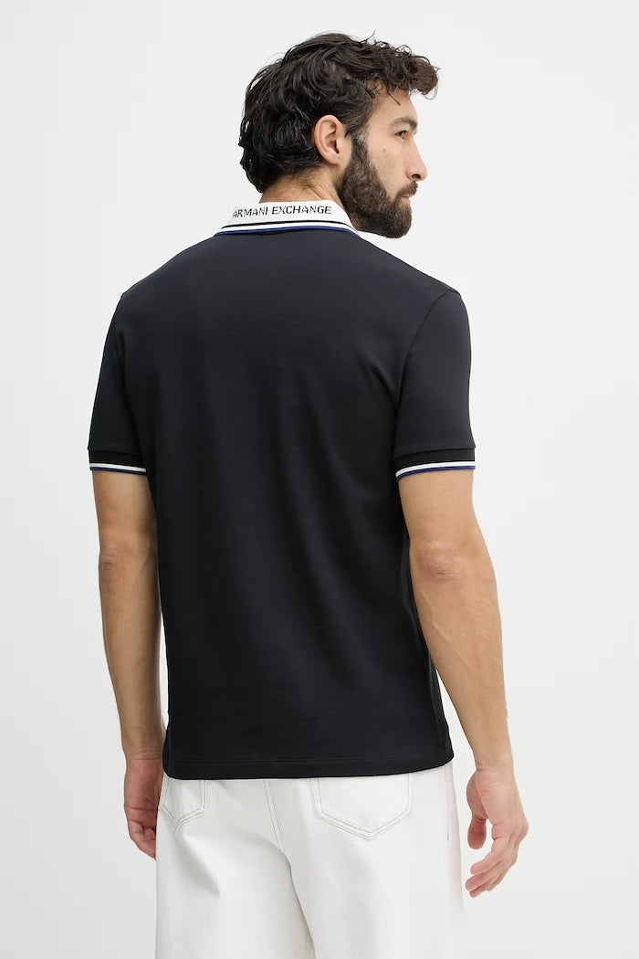 Armani Exchange erkek pamuklu yakalı tişört