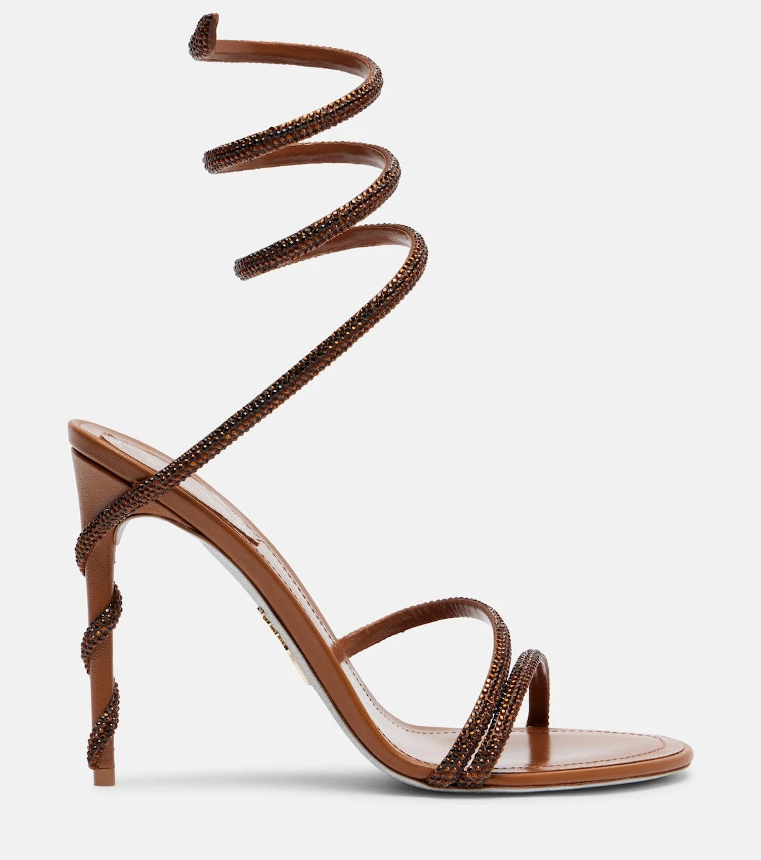 Rene Caovilla - Margot crystal-embellished satin sandals