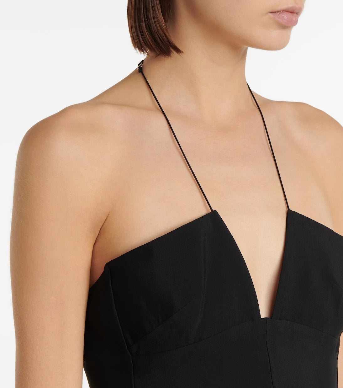 Nensi Dojaka - Crêpe halterneck top