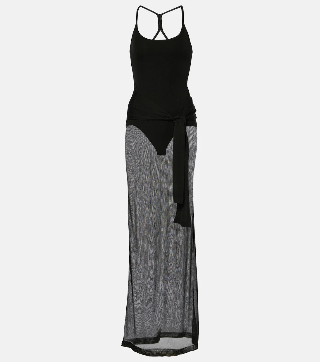 Jacquemus - La Robe Maille Nodo embellished gown