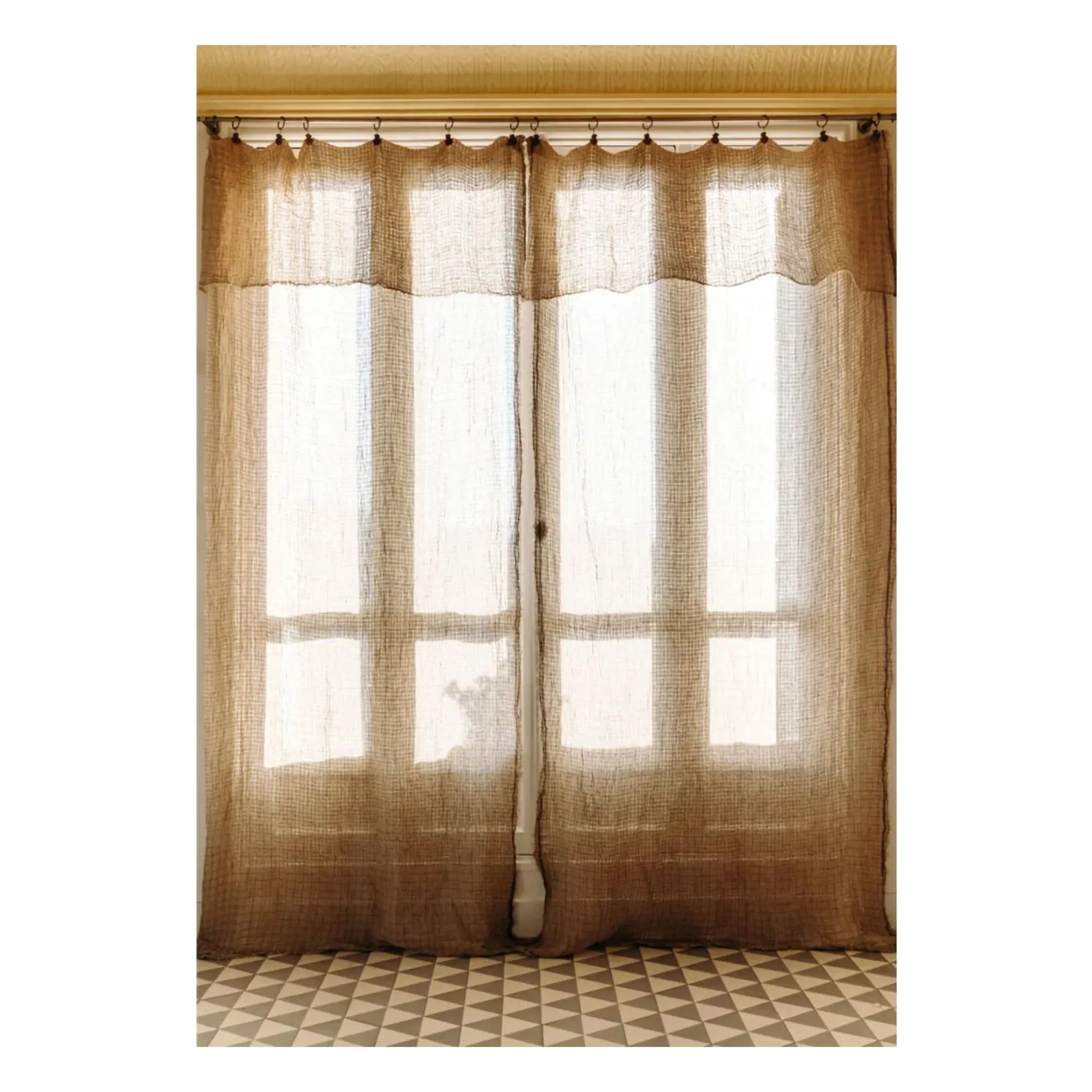 Le Monde Sauvage - Harmattan Izamal curtain | Yellow