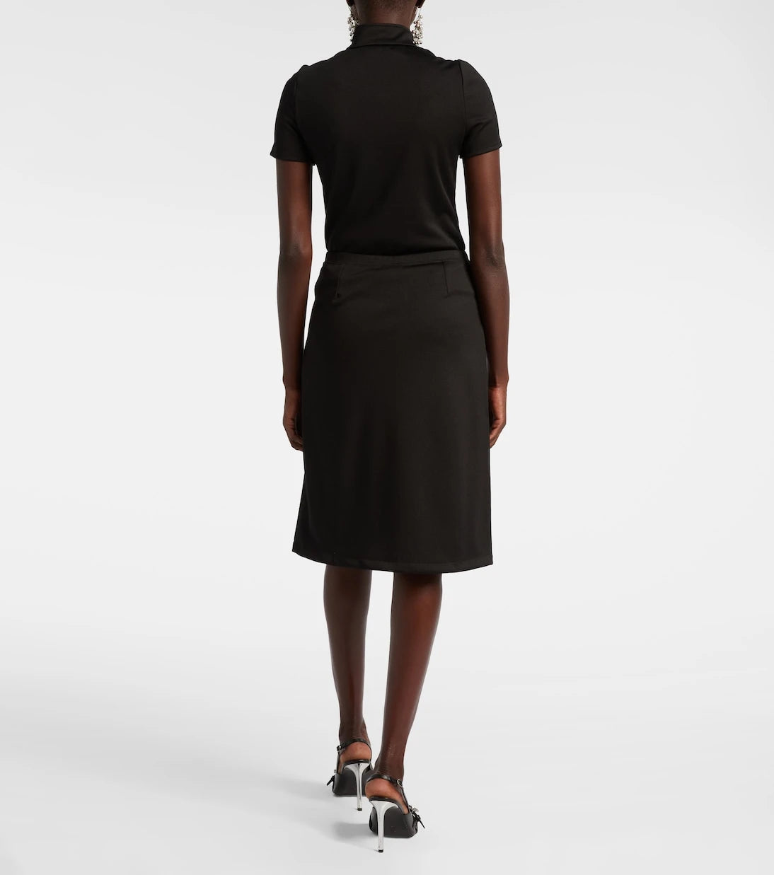 Courrèges - Interlock Tracksuit midi skirt