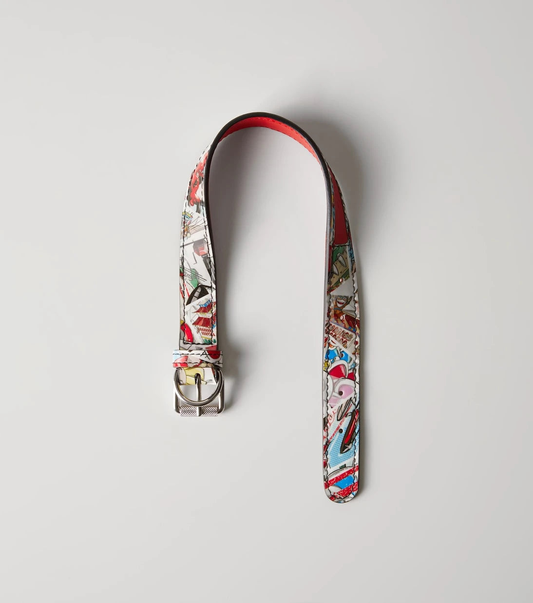 Christian Louboutin - Loubicollar printed leather dog collar