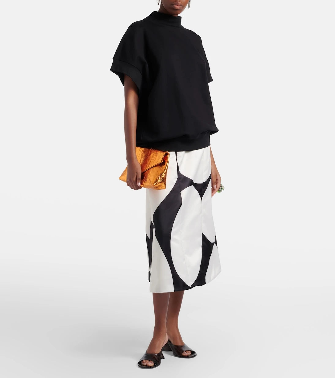 Dries Van Noten - Printed midi skirt