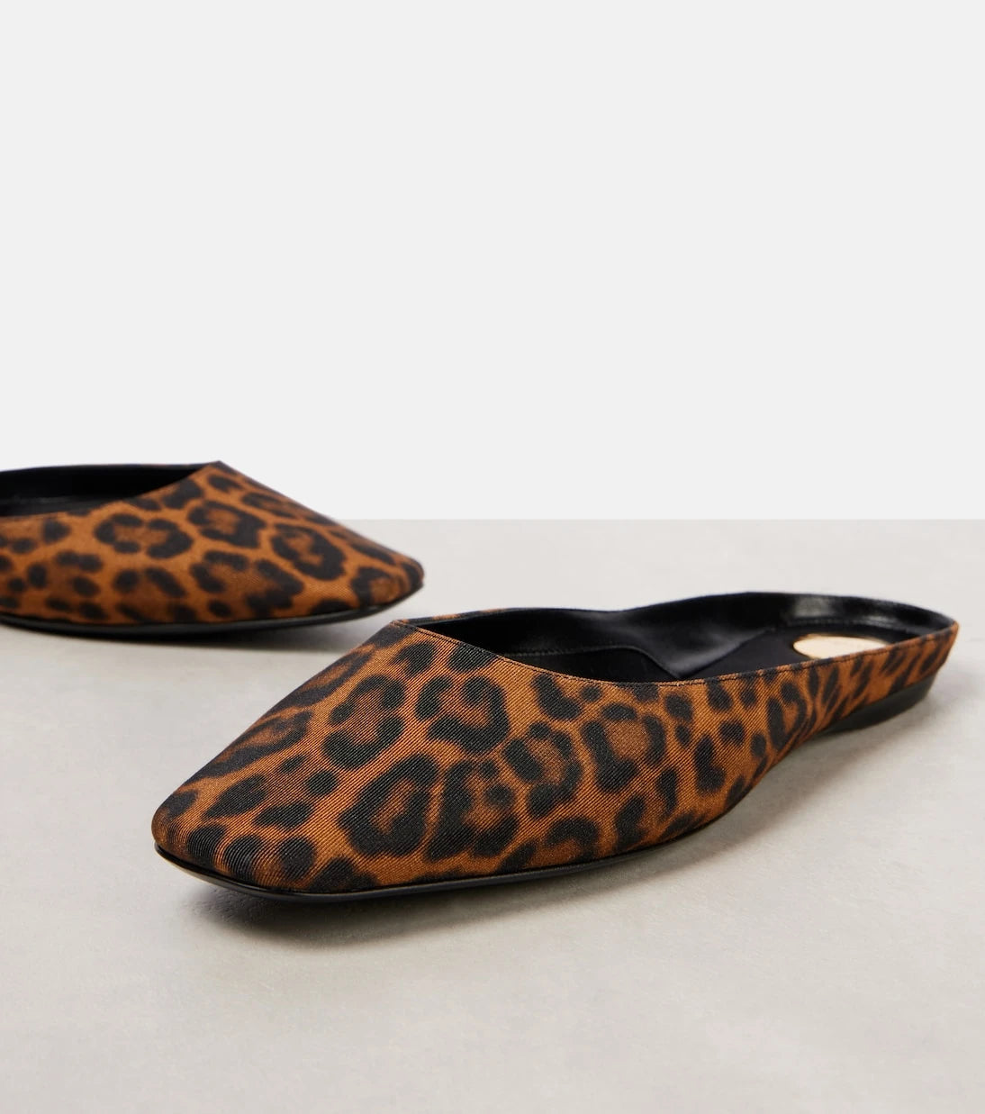 Saint Laurent - Lido leopard-print mules