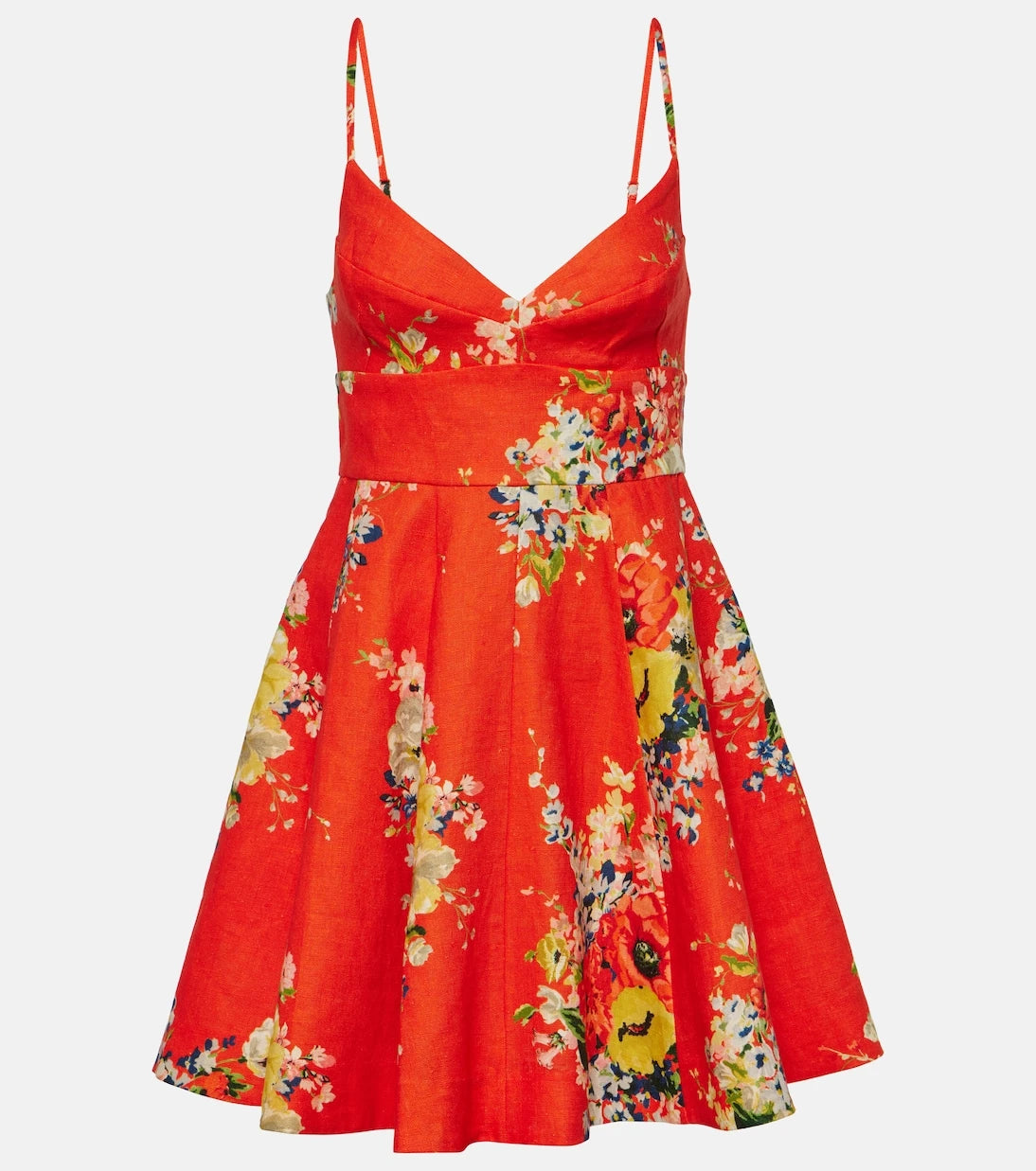 Zimmermann - Alight floral linen minidress