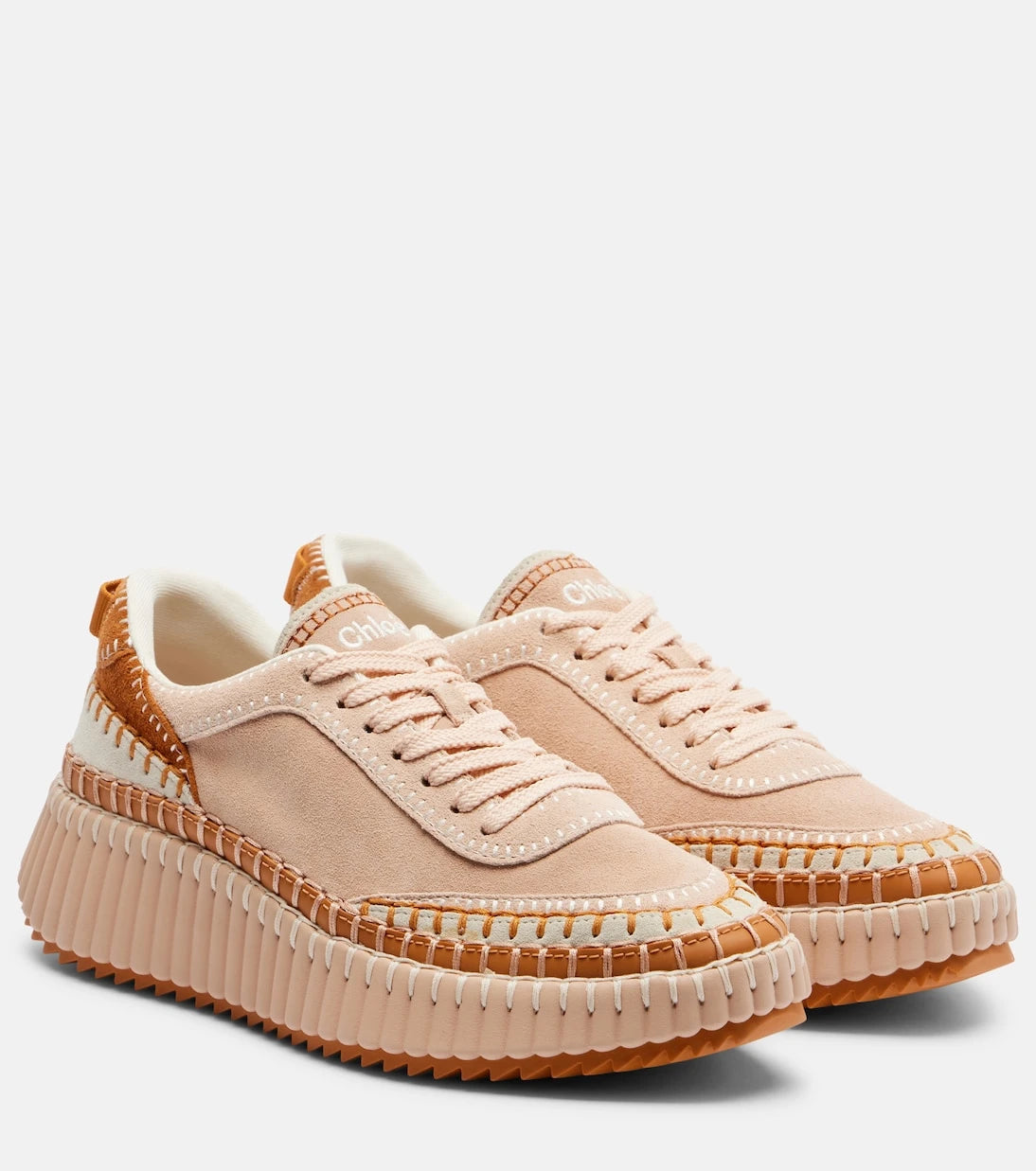 Chloé - Nama suede platform sneakers