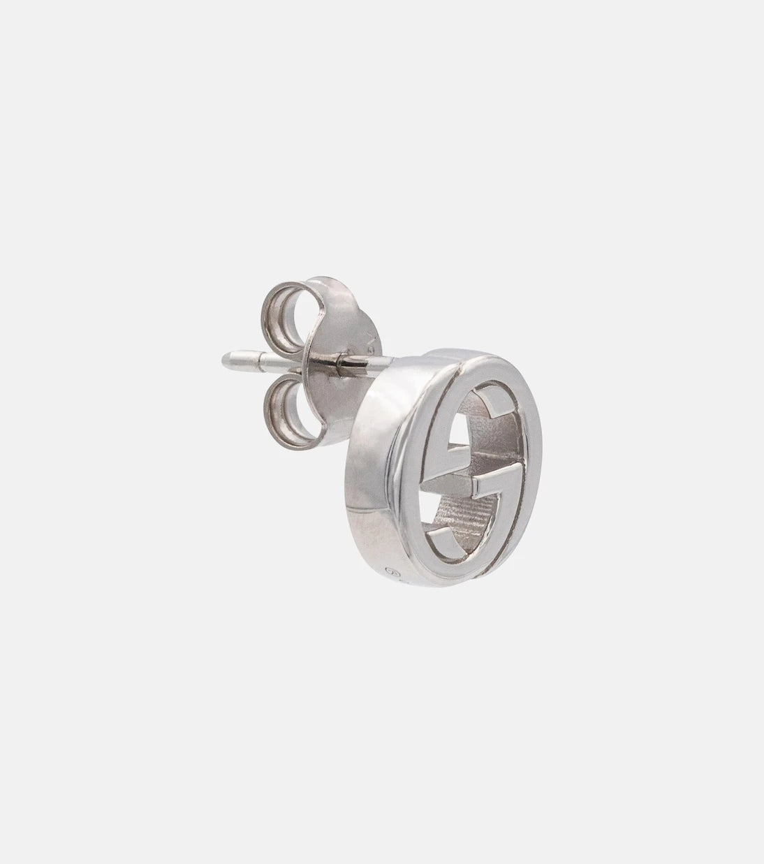Gucci - Interlocking G sterling silver earrings