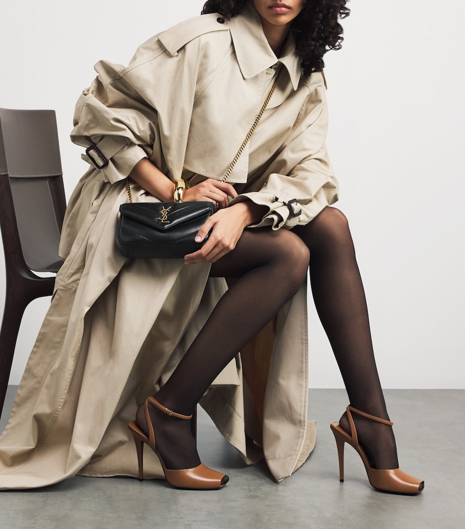 Saint Laurent Black Small Loulou Matelassé Shoulder Bag