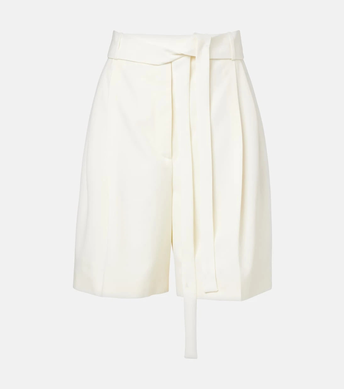 Róhe - Belted virgin wool Bermuda shorts