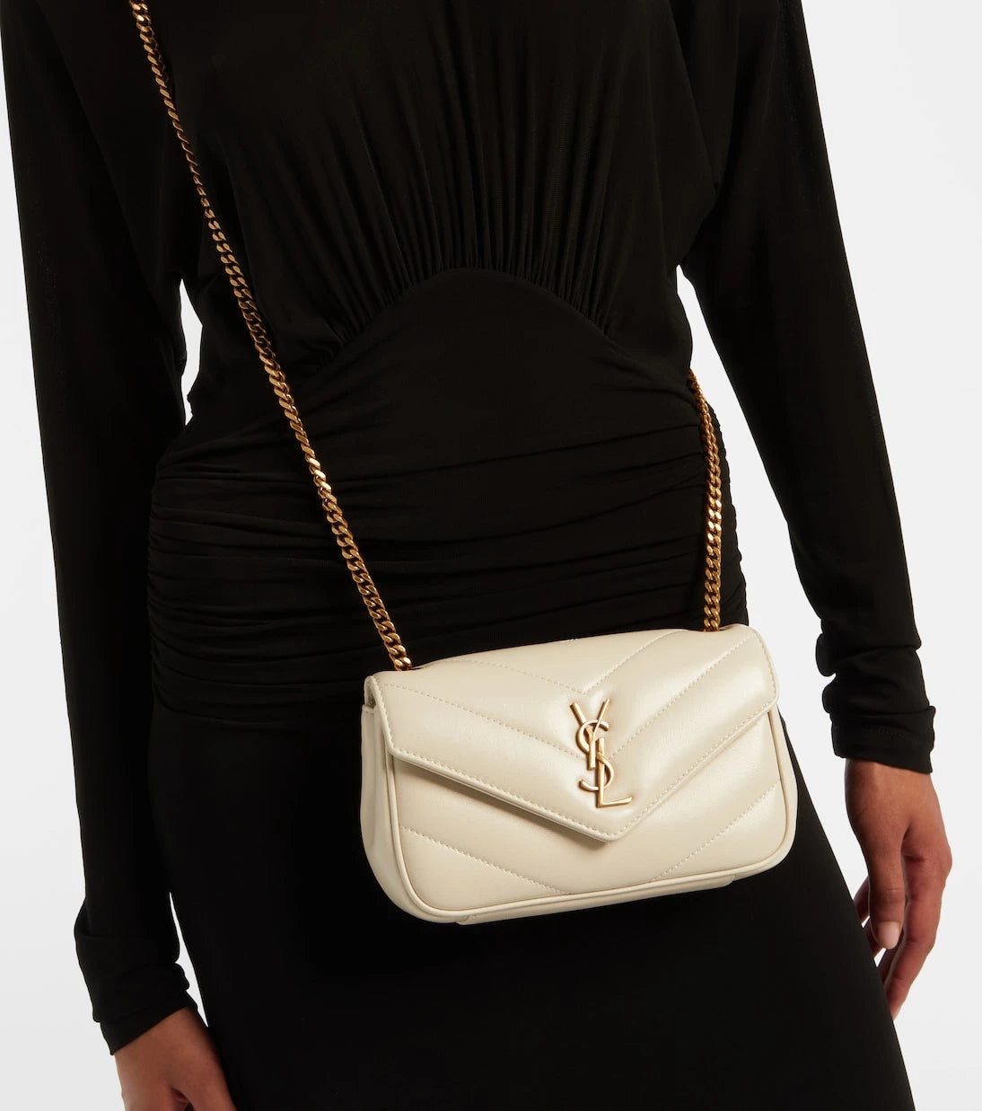 Saint Laurent - Loulou Mini leather crossbody bag