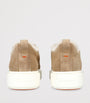 Brown Suede Victory Slip-On Sneakers
