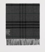 Black Cashmere Wide Reversible EKD Scarf