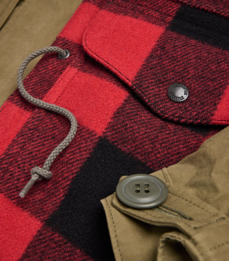 Junya Watanabe MAN Green x Filson Cotton Tartan Parka Jacket