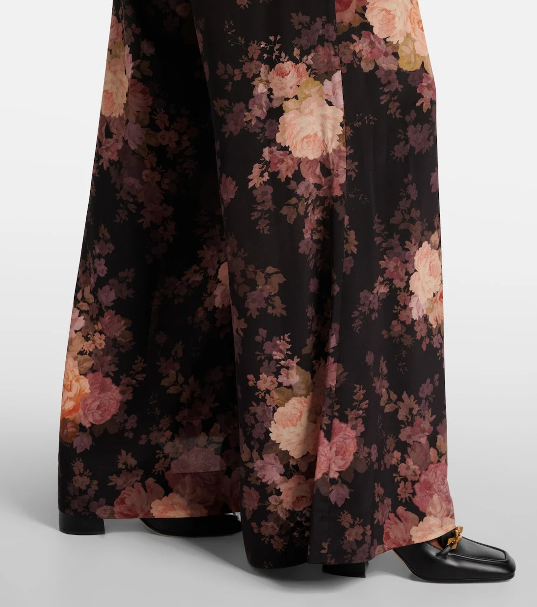 Zimmermann - Illustration silk wide-leg pants