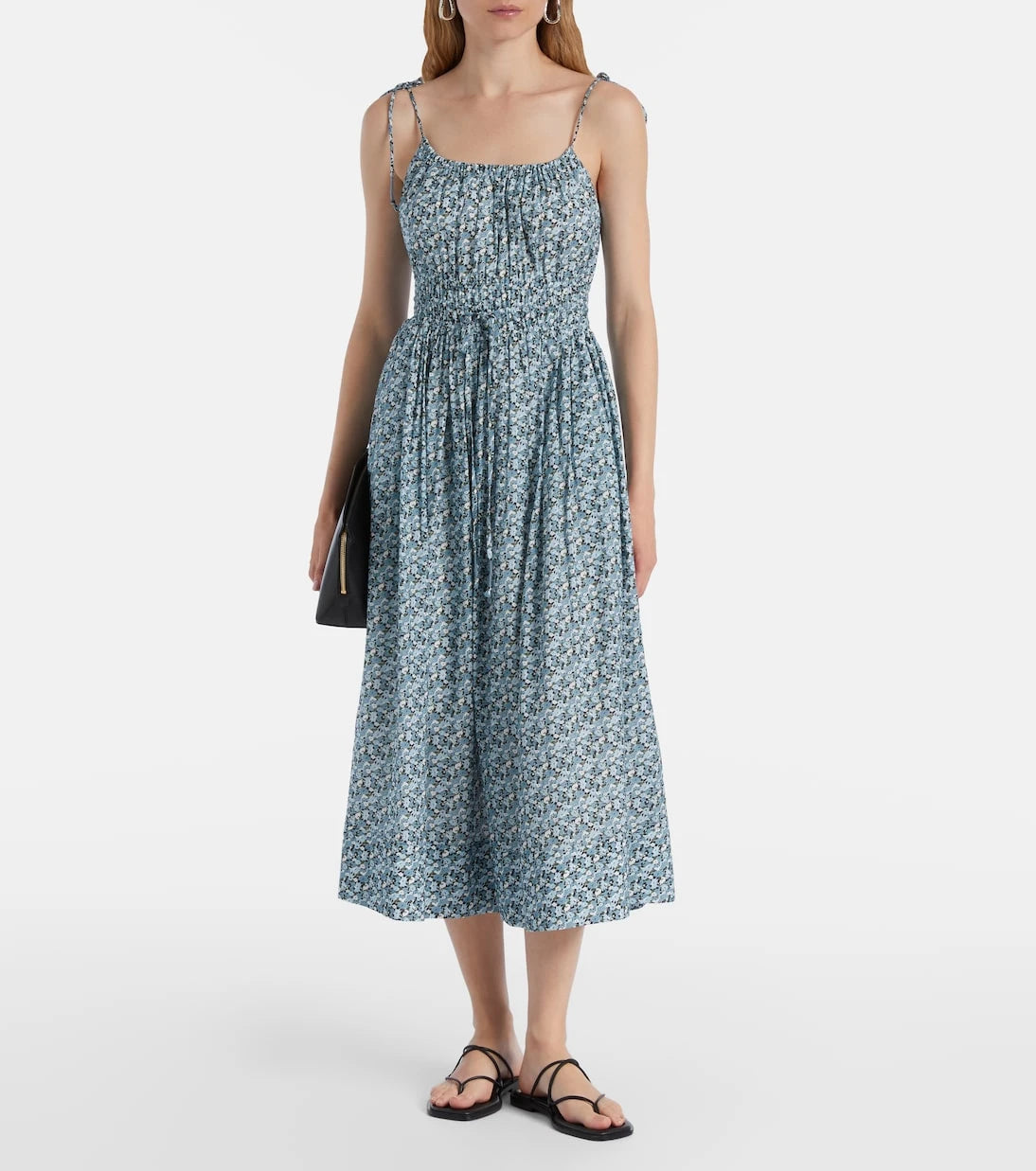 Veronica Beard - Millie floral shirred midi dress