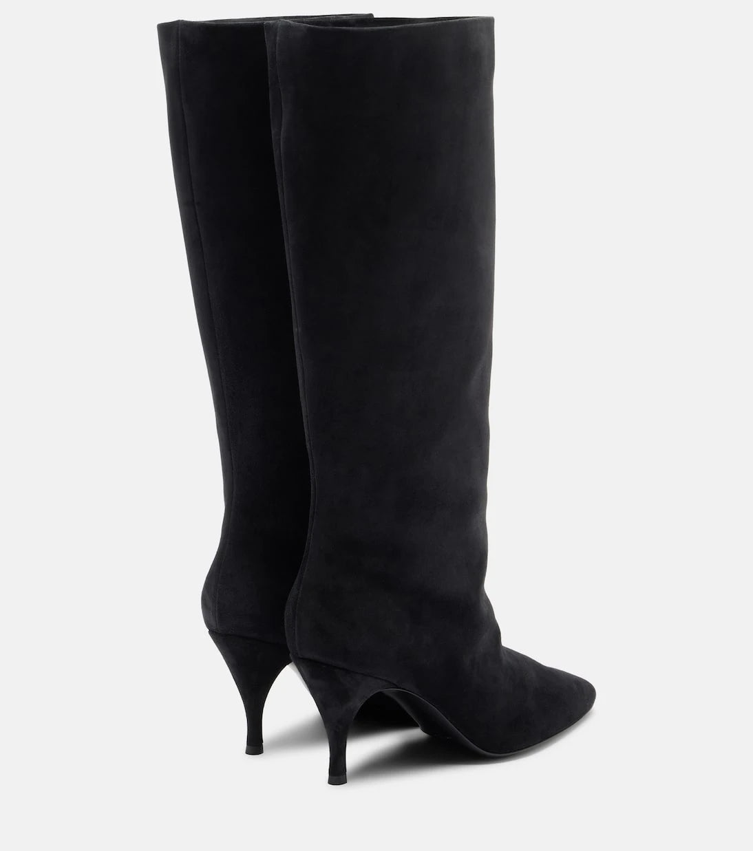 Herbert Levine - Silhouette suede knee-high boots