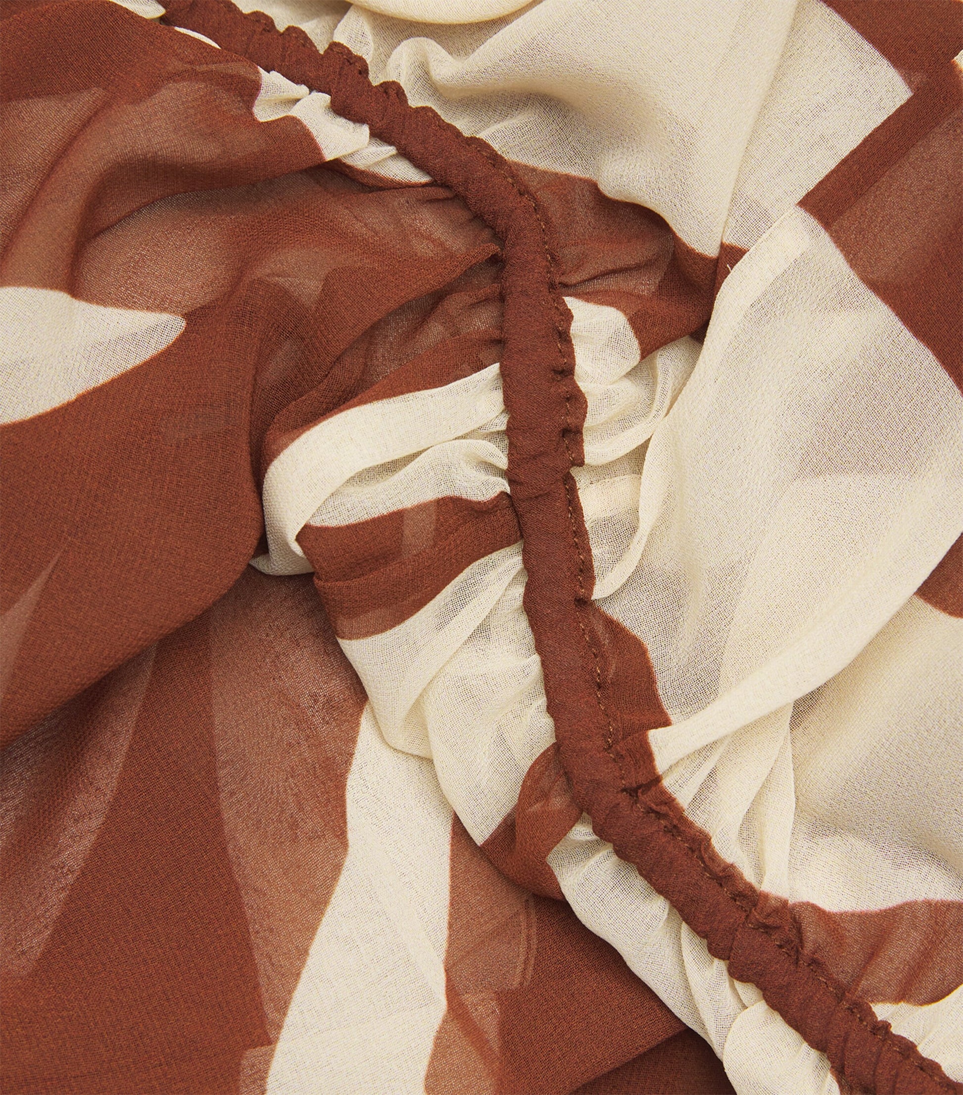 Johanna Ortiz Brown Printed Spiritual Healers Kaftan Maxi Dress