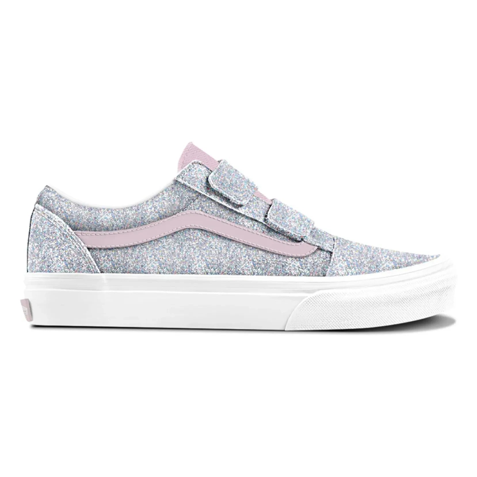 Vans - Baskets Scratch Old Skool V Glitter  | Silver