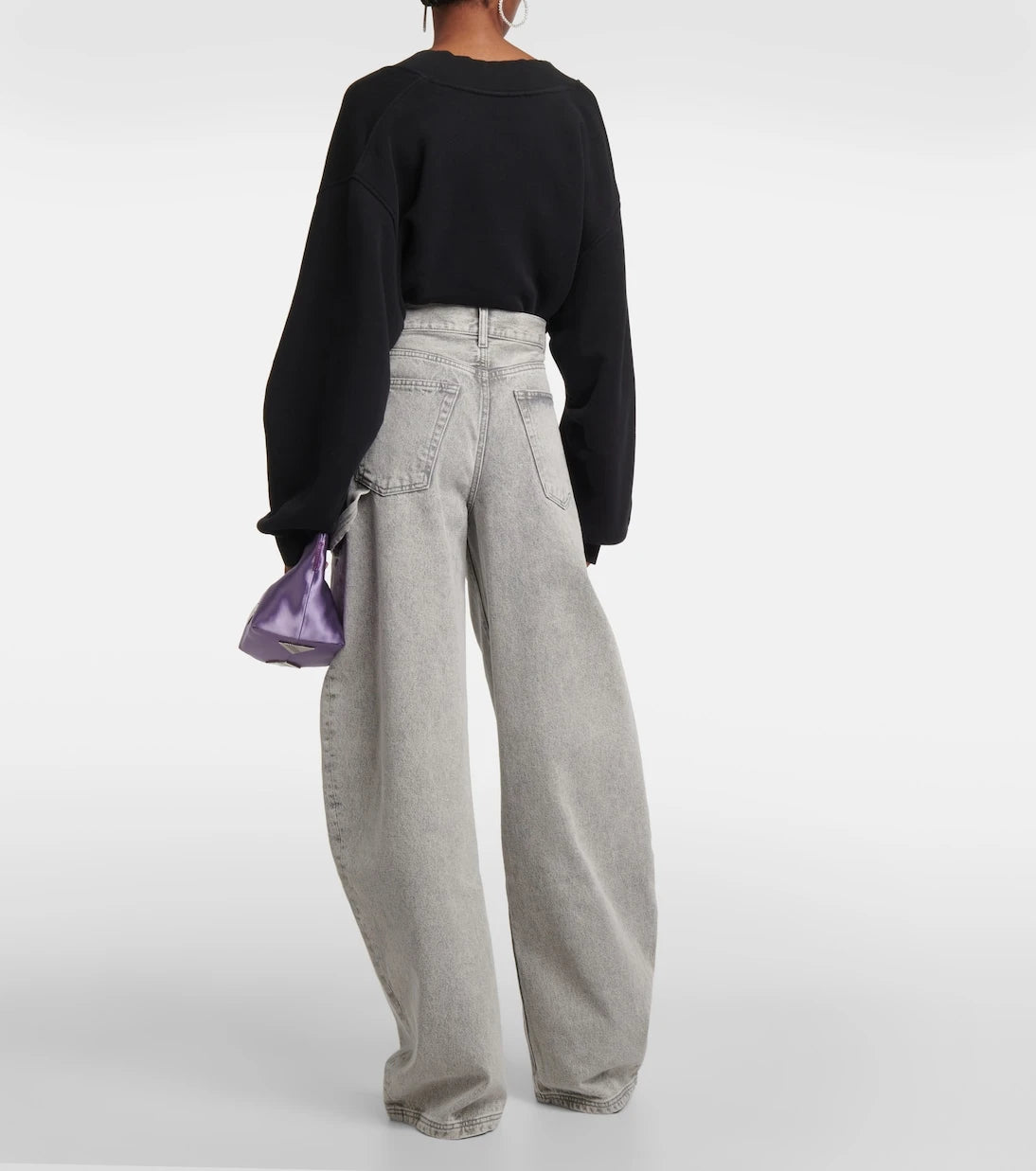 The Attico - Effie mid-rise barrel-leg jeans