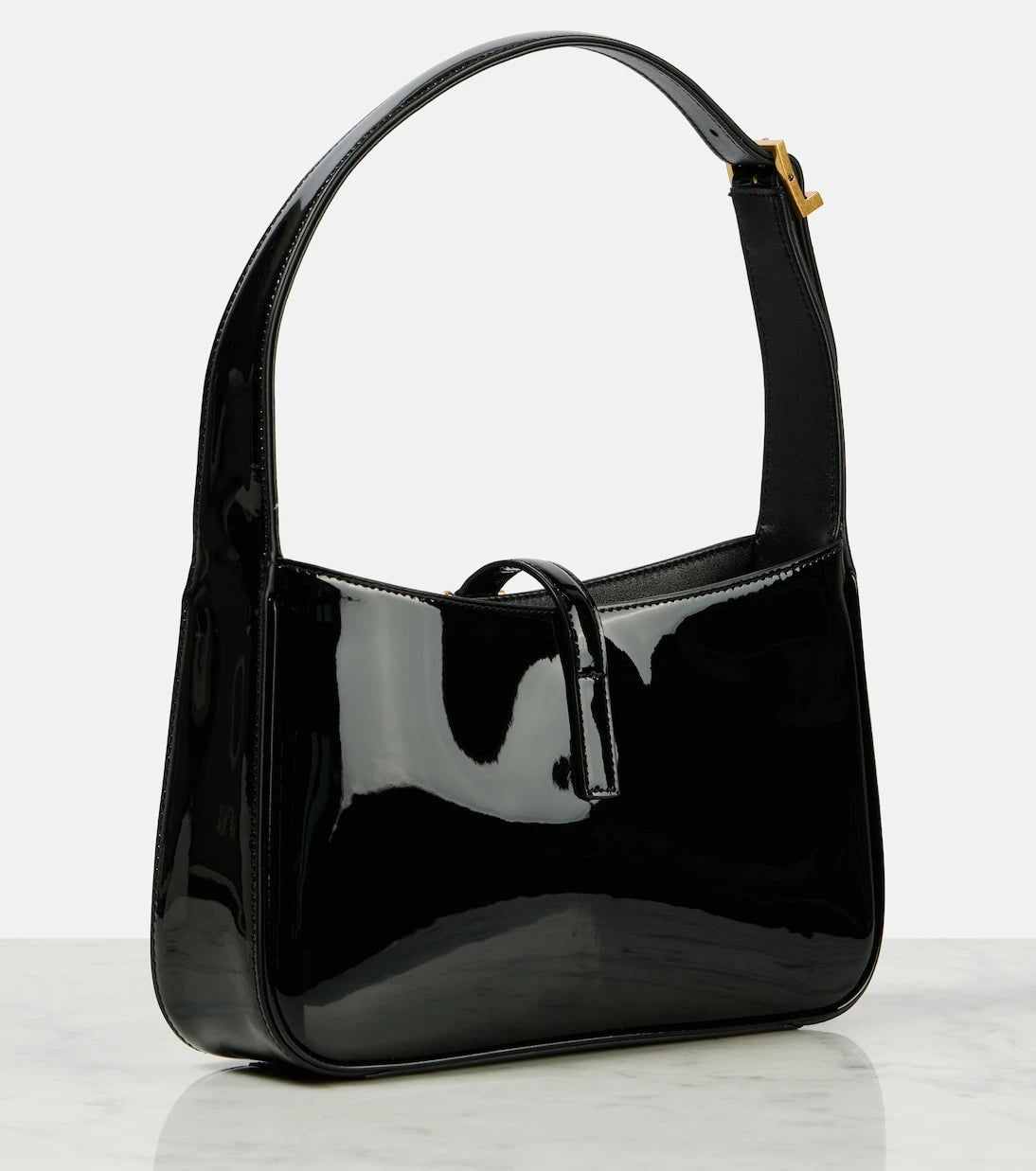 Saint Laurent - Le 5 à 7 patent leather shoulder bag