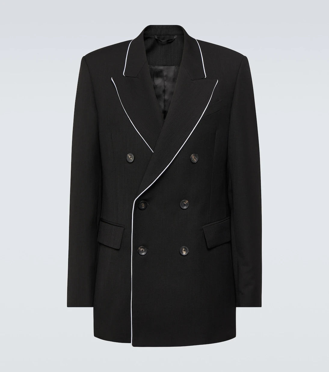 Wales Bonner - Rise double-breasted wool blazer