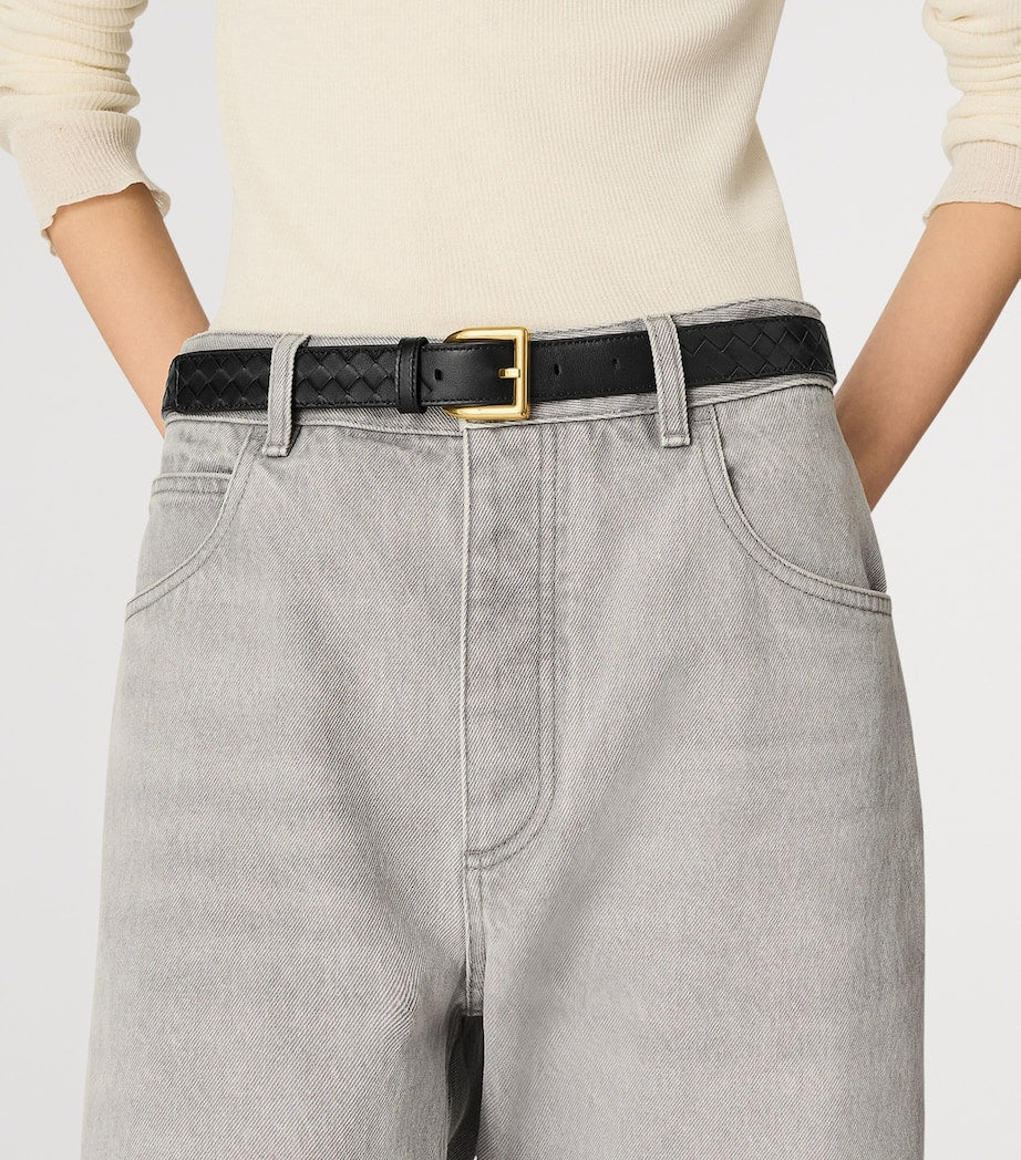 Bottega Veneta Calfskin Intrecciato Piccolo Belt