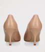 Salvatore Ferragamo Nude Leather Lara Pumps 70