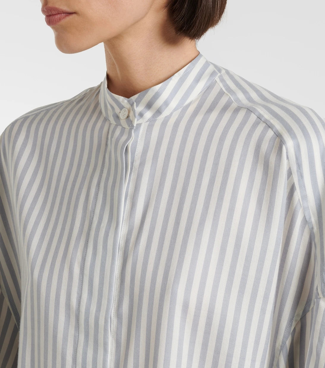 Stella McCartney - Striped silk and wool shirt