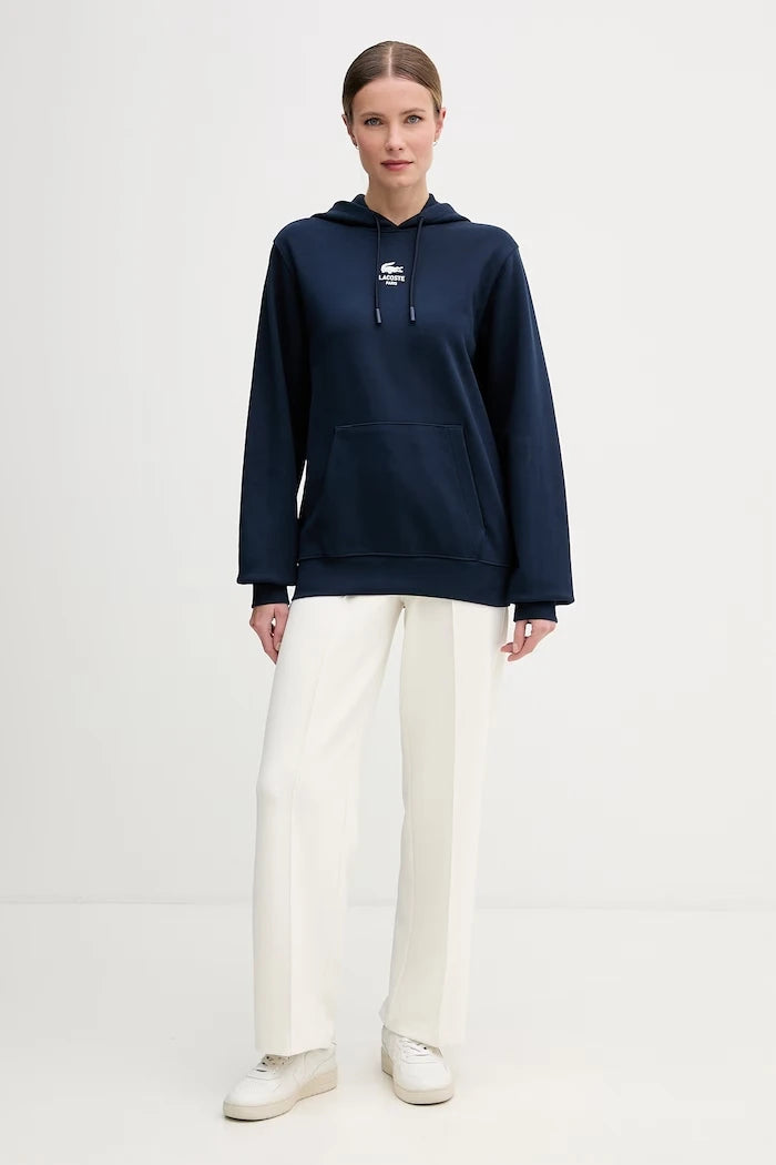 Lacoste суичър с качулка от памук