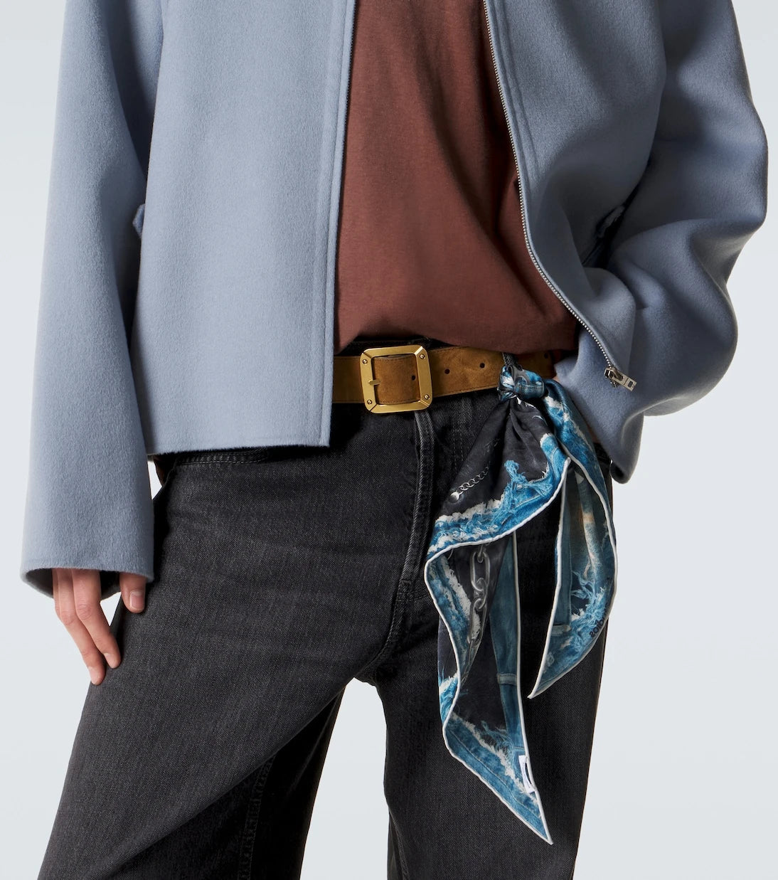Acne Studios - Reversible leather and suede belt